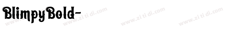 BlimpyBold字体转换