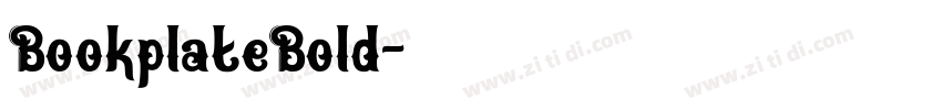 BookplateBold字体转换