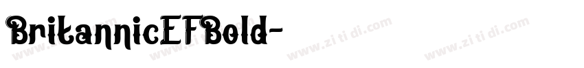 BritannicEFBold字体转换