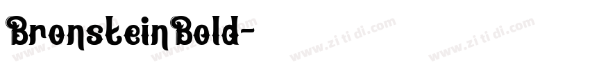 BronsteinBold字体转换