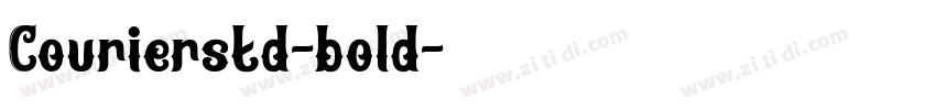 Courierstd-bold字体转换