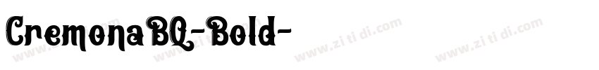 CremonaBQ-Bold字体转换