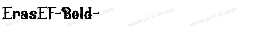 ErasEF-Bold字体转换