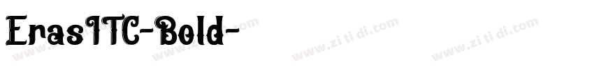 ErasITC-Bold字体转换