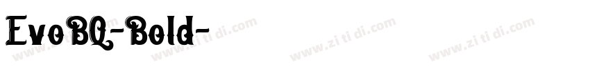 EvoBQ-Bold字体转换