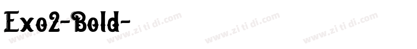 Exo2-Bold字体转换