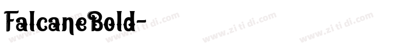 FalcaneBold字体转换