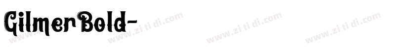 GilmerBold字体转换