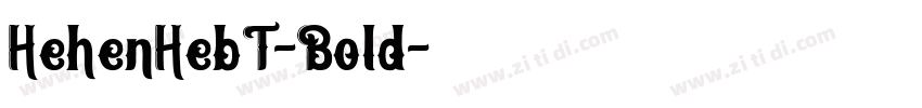 HehenHebT-Bold字体转换