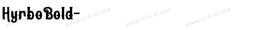 HyrboBold字体转换