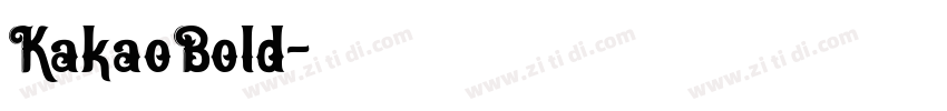 KakaoBold字体转换