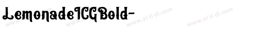 LemonadeICGBold字体转换