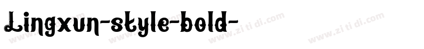 Lingxun-style-bold字体转换