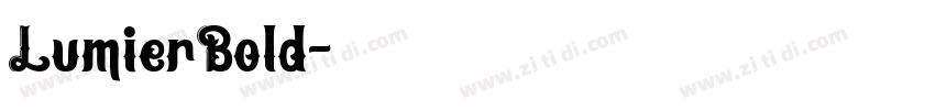 LumierBold字体转换