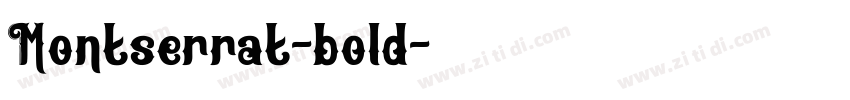 Montserrat-bold字体转换
