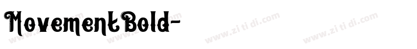 MovementBold字体转换