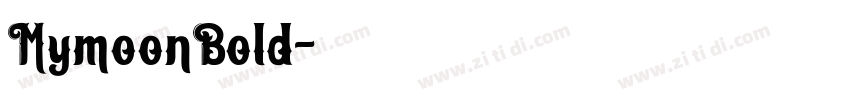 MymoonBold字体转换