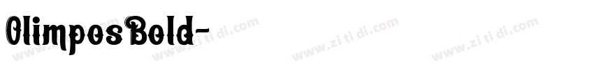 OlimposBold字体转换