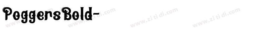 PoggersBold字体转换