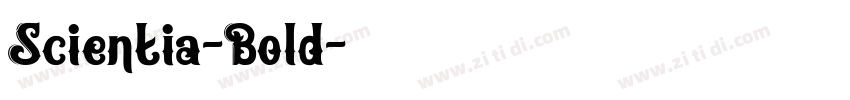 Scientia-Bold字体转换