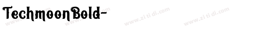 TechmoonBold字体转换