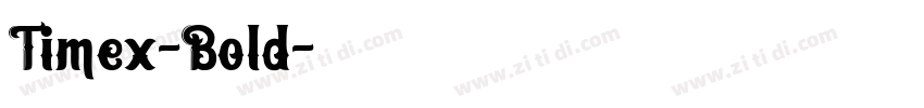 Timex-Bold字体转换