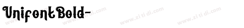 UnifontBold字体转换