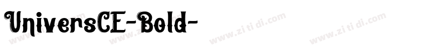 UniversCE-Bold字体转换