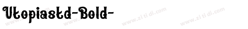Utopiastd-Bold字体转换
