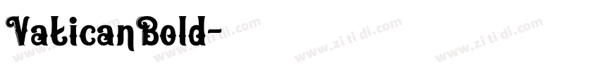 VaticanBold字体转换