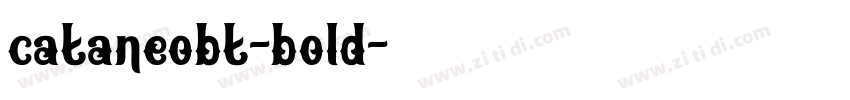 cataneobt-bold字体转换