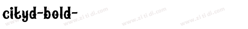 cityd-bold字体转换