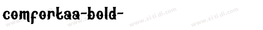comfortaa-bold字体转换