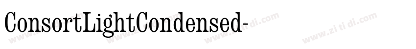 ConsortLightCondensed字体转换