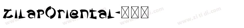 zilapOriental字体转换