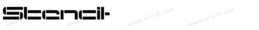 Stencil字体转换