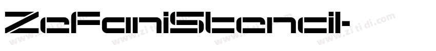 ZefaniStencil字体转换