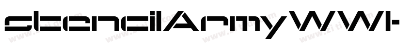 stencilArmyWWI字体转换
