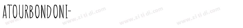 ATOurBondoni字体转换