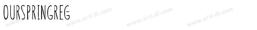 OurSpringReg字体转换