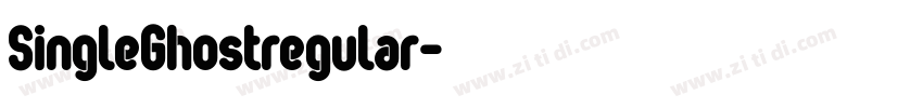 SingleGhostregular字体转换