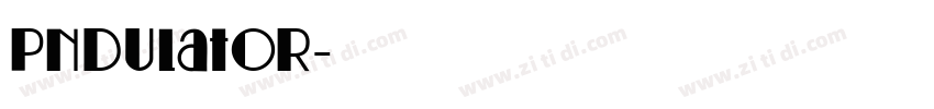 PNDulator字体转换