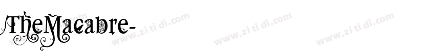 TheMacabre字体转换