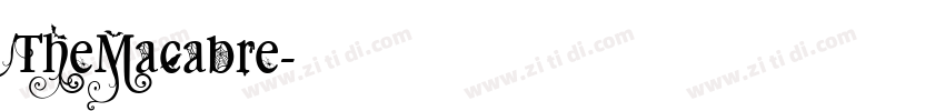 TheMacabre字体转换