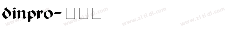 dinpro字体转换