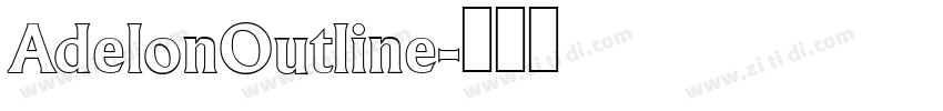 AdelonOutline字体转换