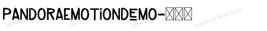 PandoraEmotionDemo字体转换