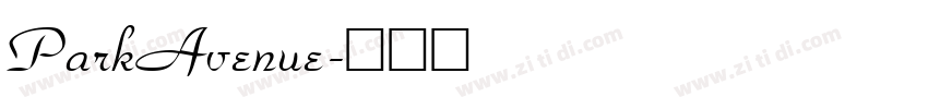ParkAvenue字体转换