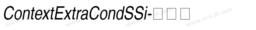 ContextExtraCondSSi字体转换 ContextExtraCondSSi字体转换