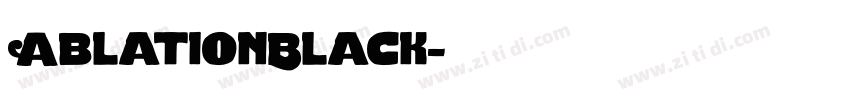 AblationBlack字体转换